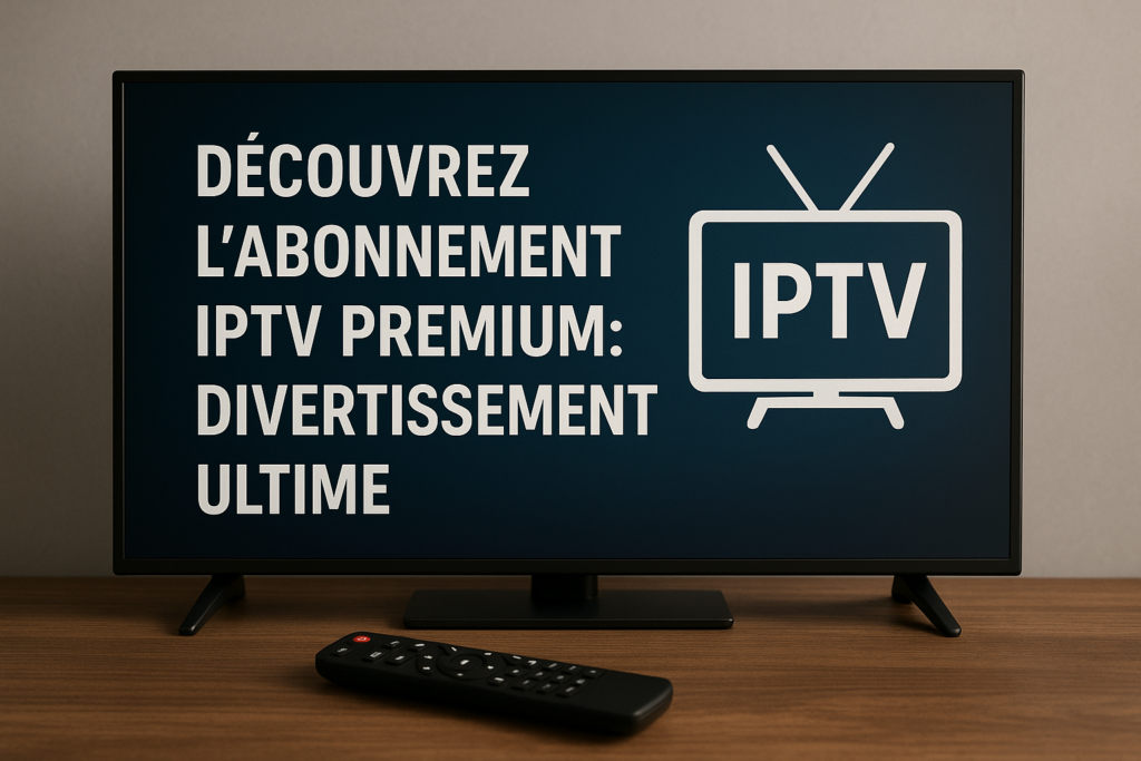 Découvrez l'Abonnement IPTV Premium: Divertissement Ultime