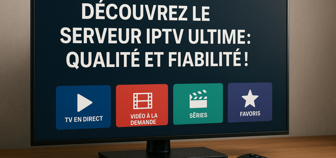 Découvrez le Serveur IPTV Ultime: Qualité et Fiabilité!